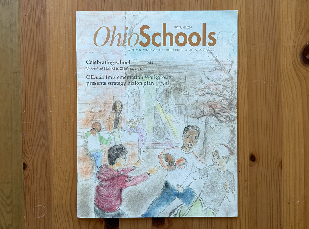 Ohio Schools Magazine Cover Artwork